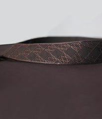 EU002 Chocolate Brown Embroidery Suiting