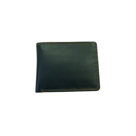 Royal Contrast Double-Stitch Wallet