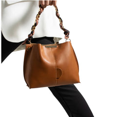 ScarletTwist Women’s Bag – with Scarf & Chain Accessory