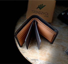 Royal Contrast Double-Stitch Wallet