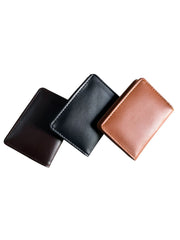 Mini Wallet Plus Card Holder With Magnetic Button - Businessman Collection