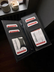 Vertical Bifold – Genuine Leather Wallet