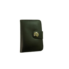 Smart Wallet With Magnetic Button Lock