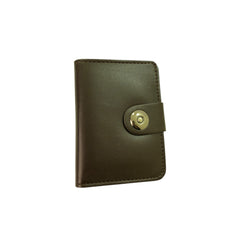 Smart Wallet With Magnetic Button Lock