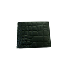 Geniune Leather Wallet in Crocodile Pattern With Soft Velvet Interior