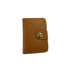 Smart Wallet With Magnetic Button Lock
