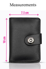 Smart Wallet With Magnetic Button Lock