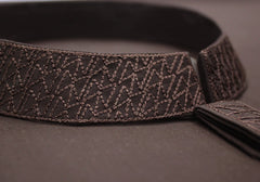 EU001 Chocolate Brown Embroidery Suiting