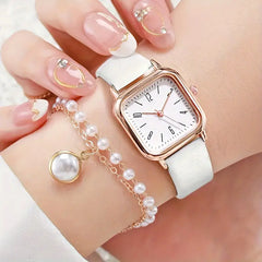 Pearl Grace Watch & Jewelry Set