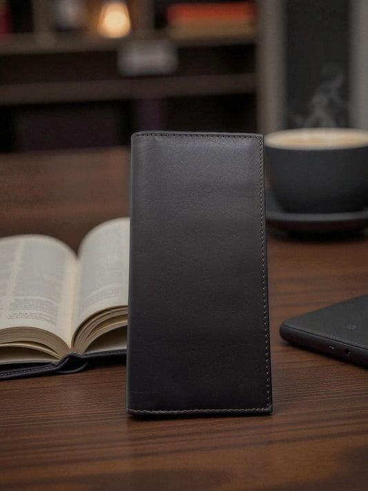 Vertical Bifold – Genuine Leather Wallet