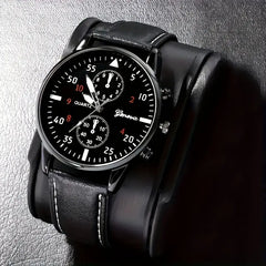 5pcs Classic Men’s Watch and Bracelet Set