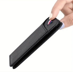 Slim Minimalist Faux Leather Wallet