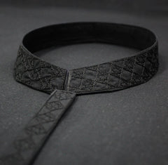 EU002 Black Embroidery Suiting