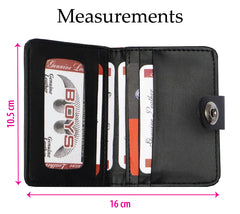 Smart Wallet With Magnetic Button Lock