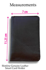 Slimline Genuine Leather Smart Card Holder