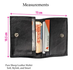 Sheep Leather Wallet - Soft, Stylish, and Smart
