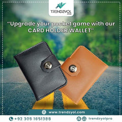 Smart Wallet With Magnetic Button Lock