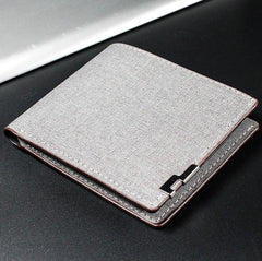 Black Carbon-Weave Bifold Wallet (W8)