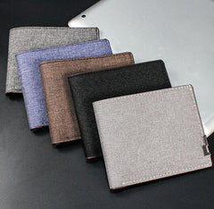 Black Carbon-Weave Bifold Wallet (W8)