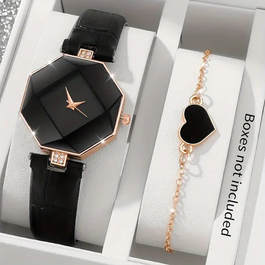 Black Prism Watch & Bracelet Set