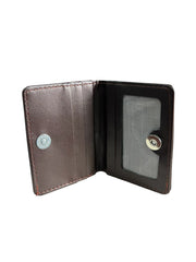 Mini Wallet Plus Card Holder With Magnetic Button - Businessman Collection