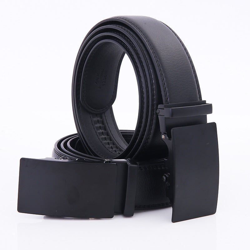 Business Automatic Buckle Leather Belt Men - TRENDZYOL
