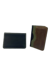Dual - Tone Vintage Leather Wallet (Handmade) - TRENDZYOL