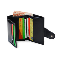EliteLock Trifold Sheep Leather Wallet - TRENDZYOL