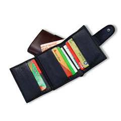 EliteLock Trifold Sheep Leather Wallet - TRENDZYOL