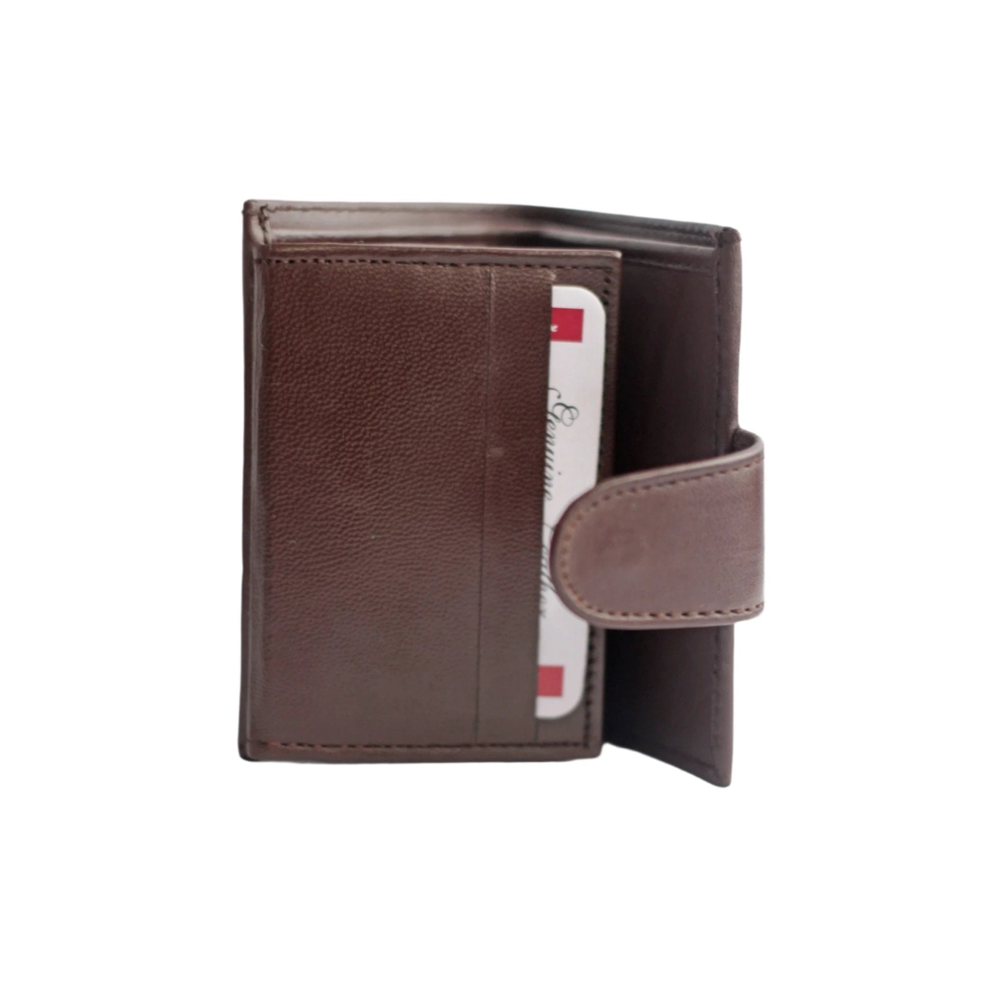 EliteLock Trifold Sheep Leather Wallet - TRENDZYOL