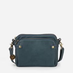 European And American Retro Three - layer Leather Messenger Bag - TRENDZYOL