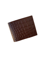 Geniune Leather Wallet in Crocodile Pattern With Soft Velvet Interior - TRENDZYOL