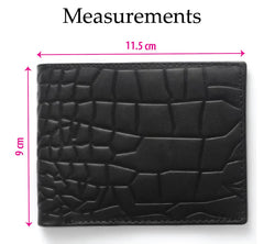 Geniune Leather Wallet in Crocodile Pattern With Soft Velvet Interior - TRENDZYOL