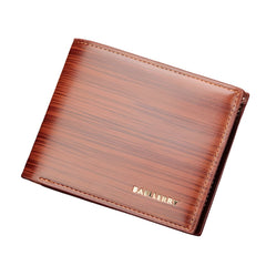 Gentlemen Luxury Wood Grain PU Leather Smart Wallet - TRENDZYOL