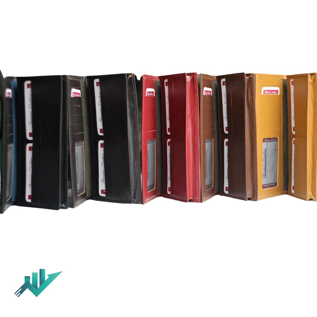 Handcrafted Long Wallet /Clutch in Leather - TRENDZYOL