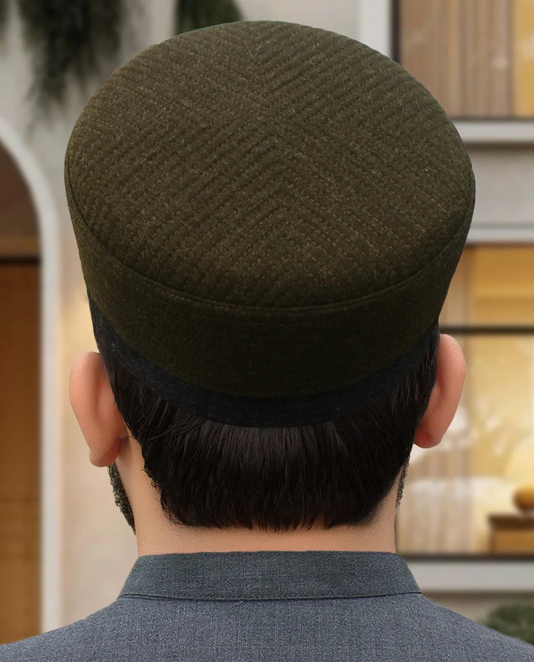 Handmade Color - contrasted Wool Cap CW - 005 - TRENDZYOL