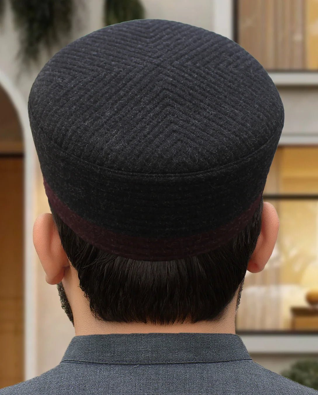 Handmade Color - contrasted Wool Cap CW - 005 - TRENDZYOL