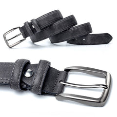 Men Vintage Belts For Jeans Luxury Split Leather Belt - TRENDZYOL