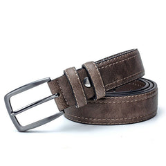 Men Vintage Belts For Jeans Luxury Split Leather Belt - TRENDZYOL