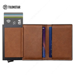 ClassicSlide RFID Pop-Up Leather Wallet (W3)