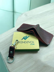 Handstich Elegance Wallet with red stiching