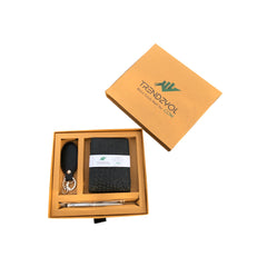 Exclusive Gift Box - with an Elegant Keychain and Signature Ball Pen (With Crocodile  Wallet)
