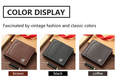 Faux Classic Thread Leather Wallet – Sleek. Durable. Stylish.