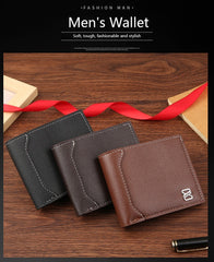 Faux Classic Thread Leather Wallet – Sleek. Durable. Stylish.