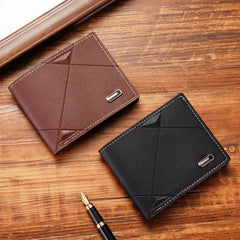 British Retro Slimfold leather wallet ( L10 )