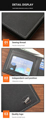 Faux Classic Thread Leather Wallet – Sleek. Durable. Stylish.