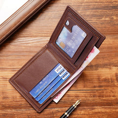 British Retro Slimfold leather wallet ( L10 )