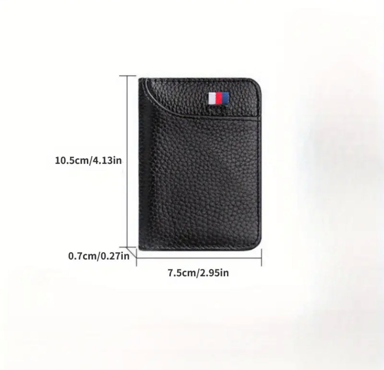 Slim Minimalist Faux Leather Wallet
