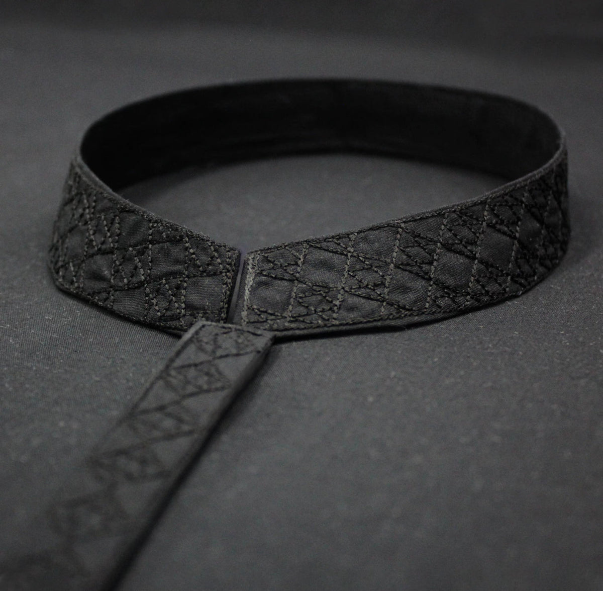 EU002 Black Embroidery Suiting