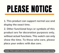 6pcs Butterfly Charm Smartwatch Set